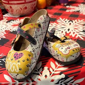 Colorful Shoes with Dog Print